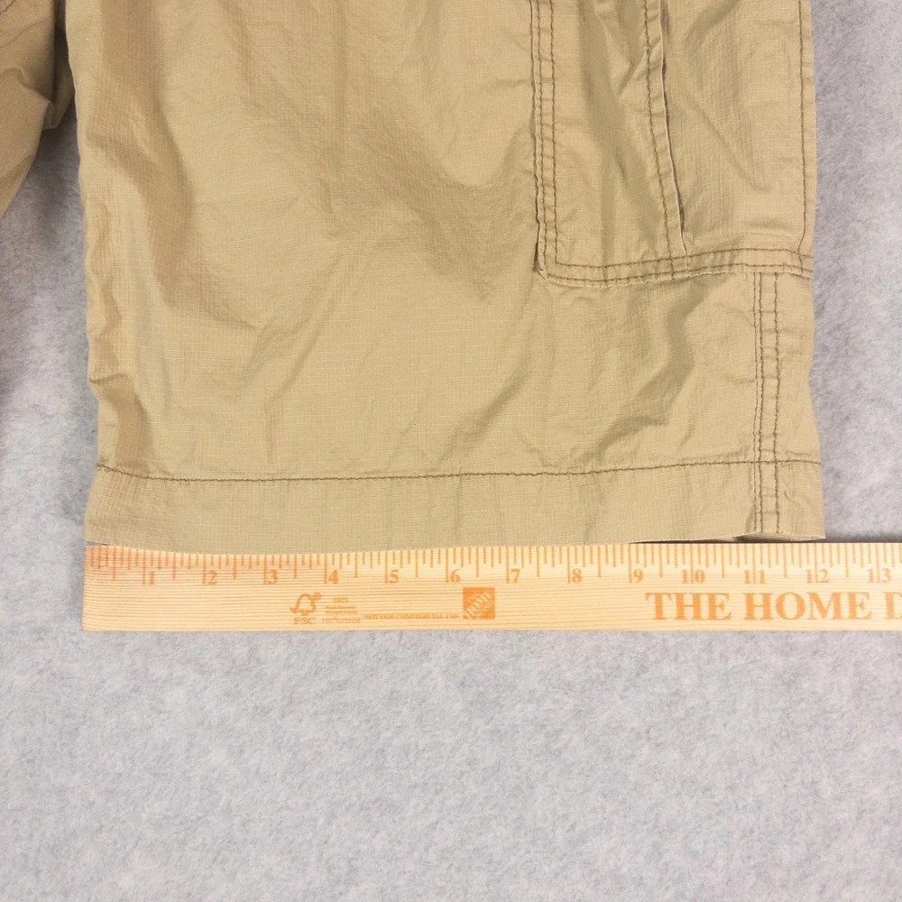 WearFirst Mens Cargo Shorts 42 Khaki Tan Ripstop Stretch Utility Hiking Outdoor